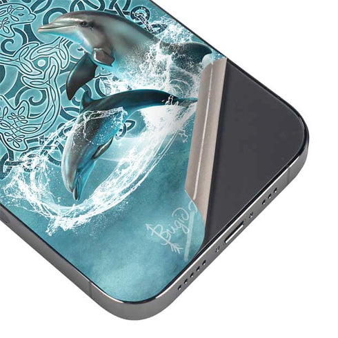 Brigid Ashwood Celtic Dolphin iPhone 14 Pro Skin
